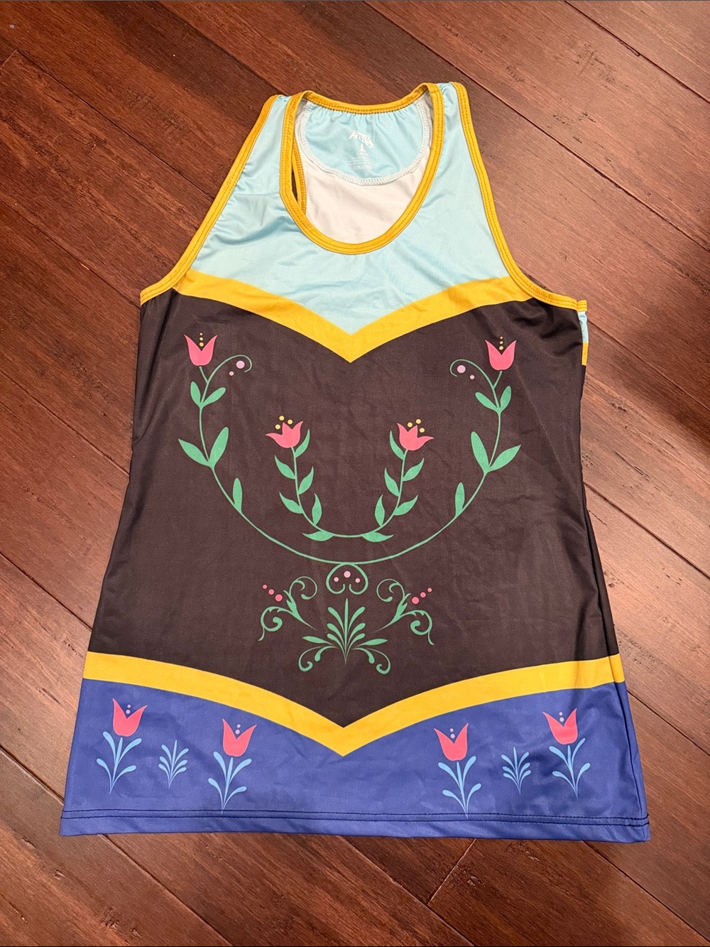Disney Princess Anna Floral Graphic Sleeveless Tank — Run Disney